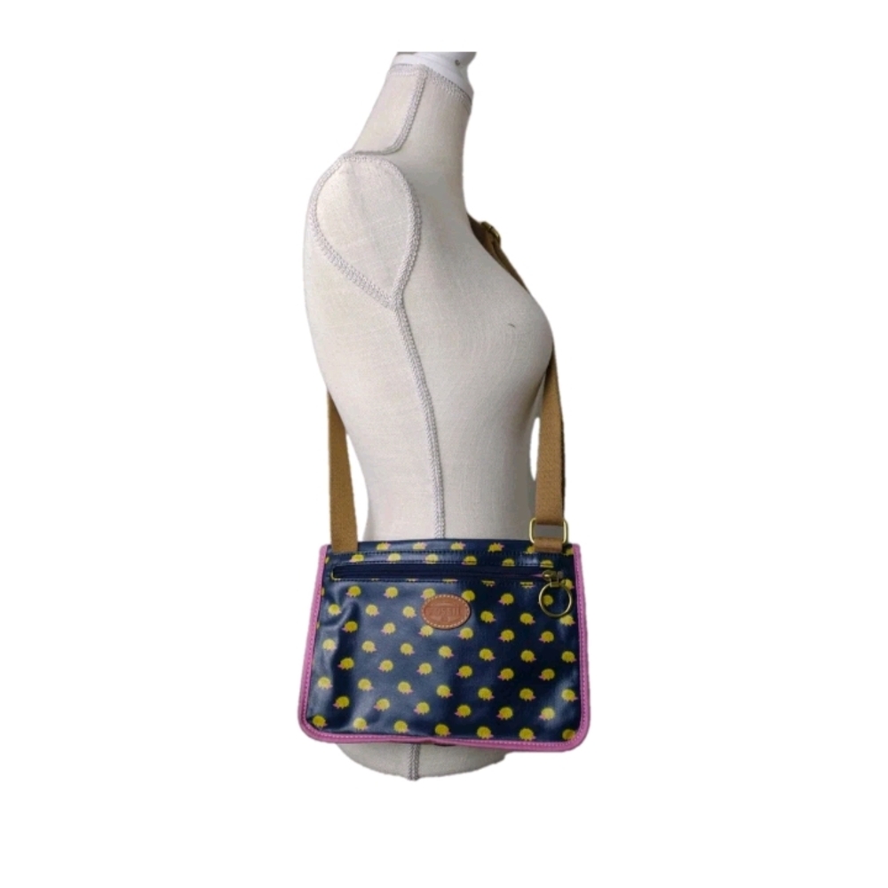Fossil Blue and Yellow Crossbody Bag